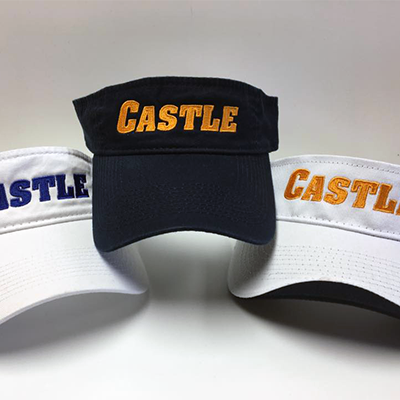 Embroidery - Castle - Golf Caps - Trio